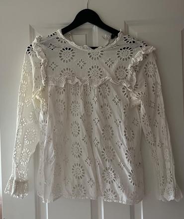Biela madeirová blúzka zara, xs/34, zara,xs