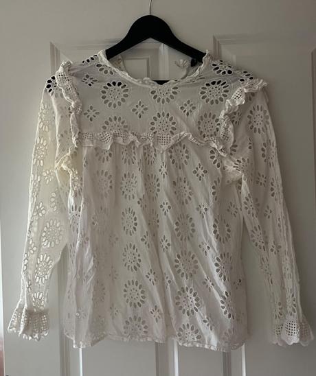 Biela madeirová blúzka zara, xs/34, zara,xs