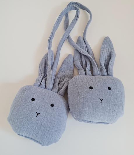 Mušelinový mojkáčik na dudlík - zajko,