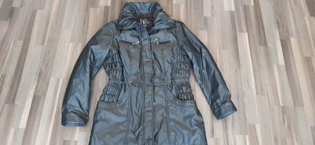 Tmavošedá bunda/kabát c&a, veľ. 38/40, c&a,40