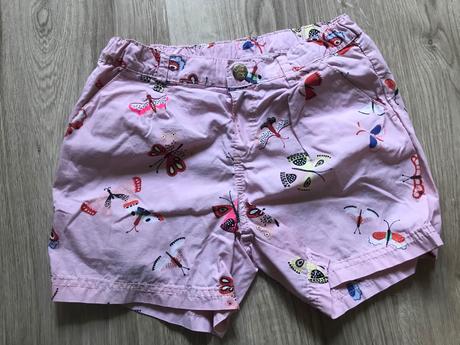 Kratasky ruzové motýlik 7-8 rokov, h&m,128