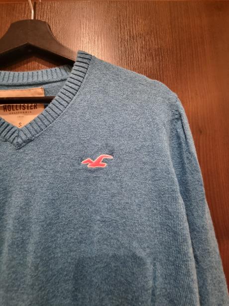Tyrkysový sveter hollister, hollister,s