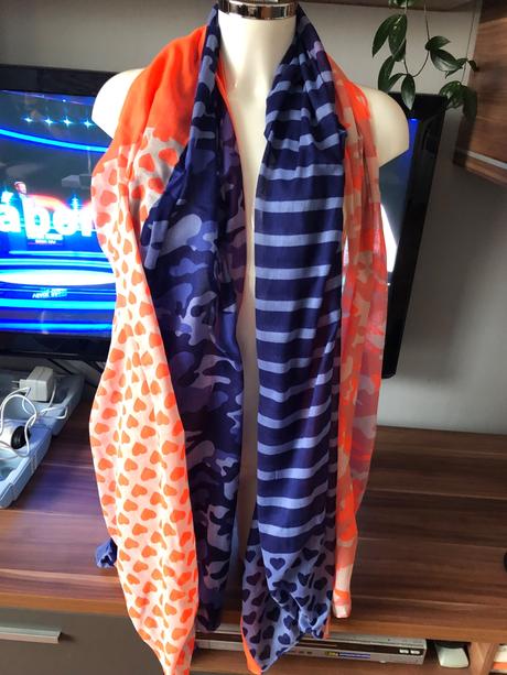 Velky viac farebny šal, xxl