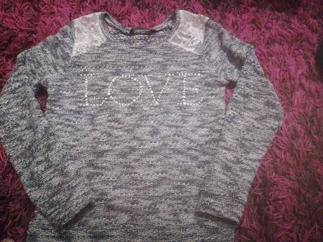 Čipkovaný pulóver love, george,128