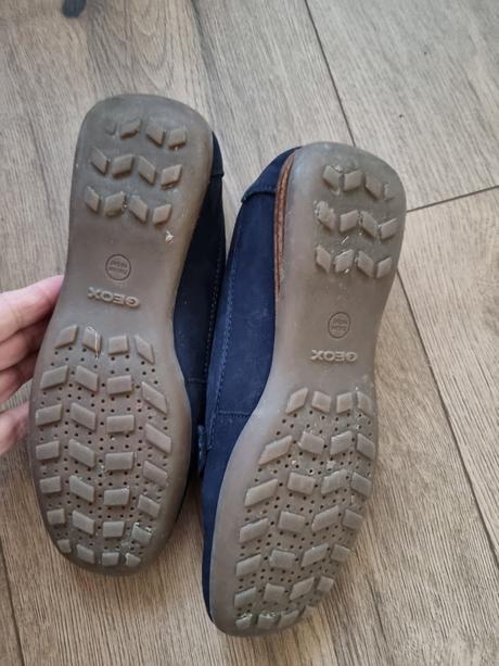 Modré  mokasíny geox 36, geox,36