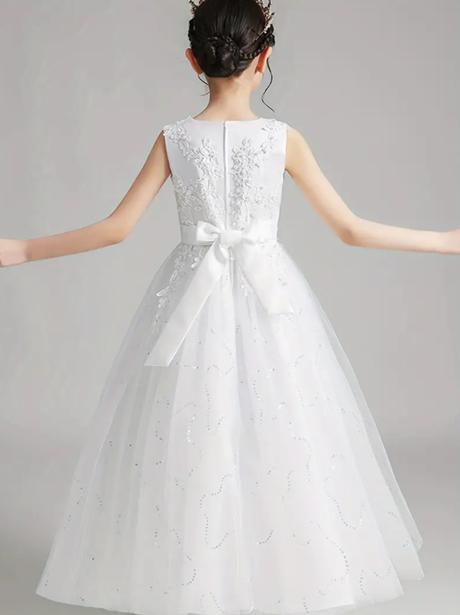 Šaty na prvé sväté prímanie čelenka balerínky, 152