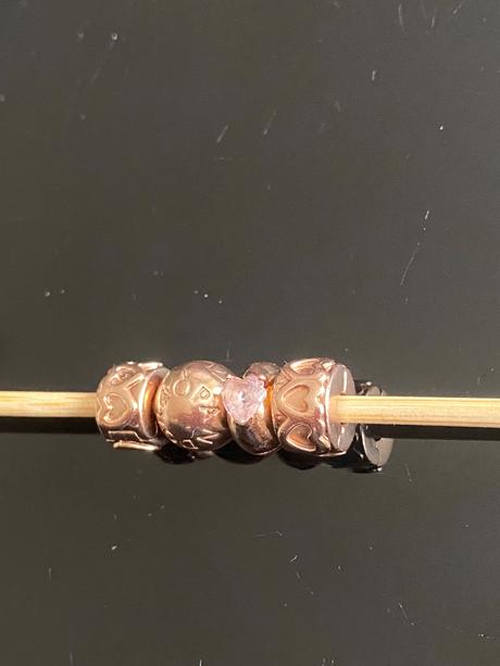 Rosegold klipy, pandora
