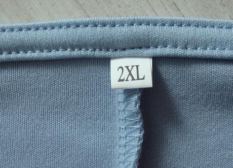 Šedo modré elastické šaty, 2xl/48, xxl