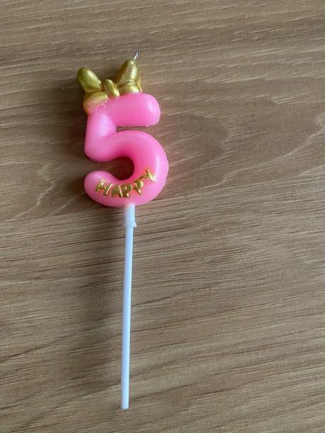 Narodeninový sviečka 5 rokov, 