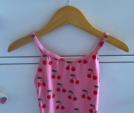 Ružové čerešňové plavky, h&m, 110/116, h&m,110