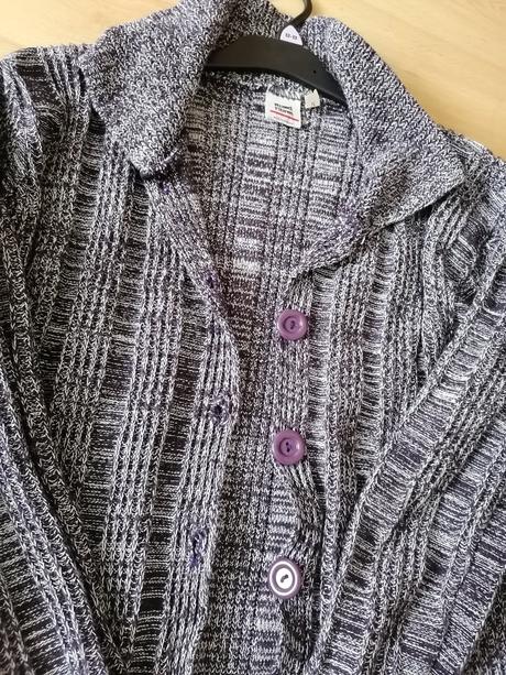 Predĺžený sveter - kardigan - 38/40 l, l