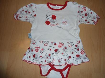 Biele body so suknickou, 80