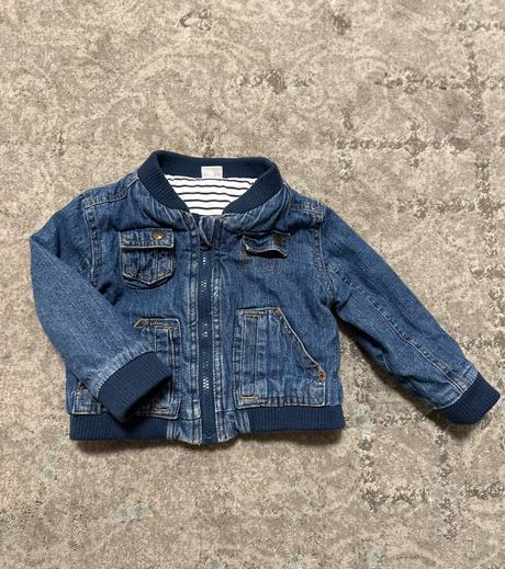 Detska prechodna riflova bunda, f&f,80