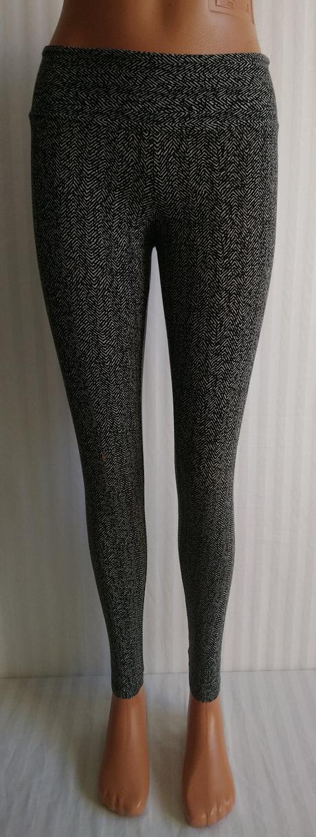 Dámske legíny s čierno bielym vzorom, deha, xs
