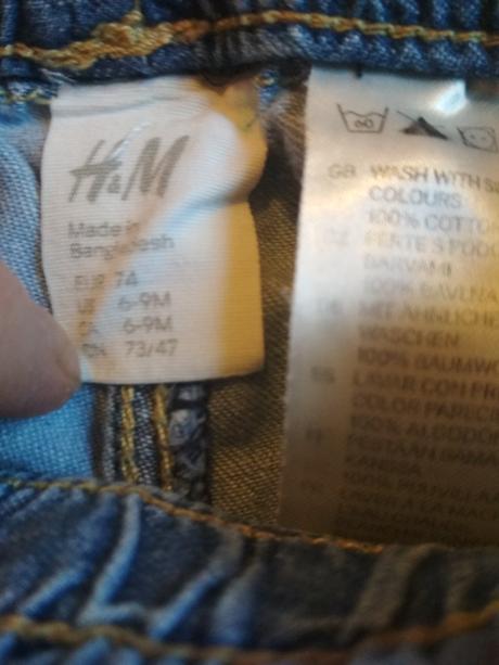 Tenké rifličky h&m veľ 74, h&m,74