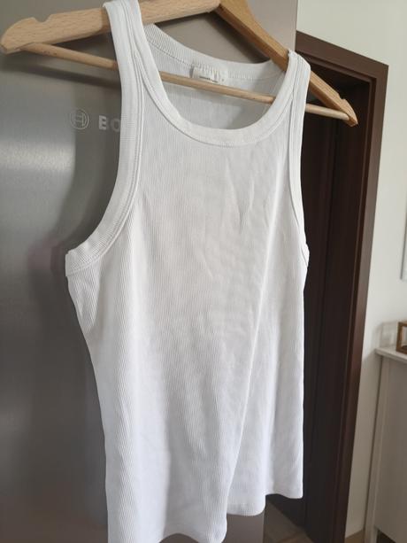 Gina tricot rebrované kvalitné tielko m-l, m