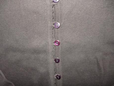 Cierna suprava sveter plus tricko, s