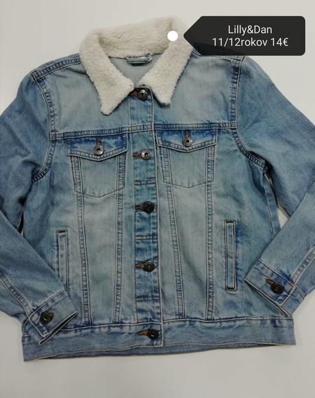 Rifľová bunda s kožušinkou, 152