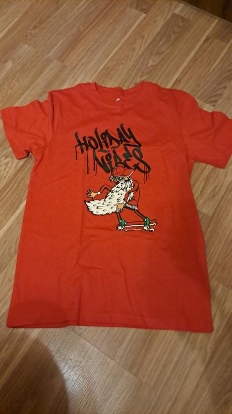 Cervene tricko c.146/152, h&m,146