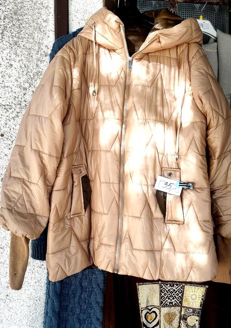Dámska prechodná bunda béžová, 4xl / 5xl / xxxl