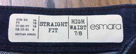 Dámske rifle straight fit 7/8, esmara,36