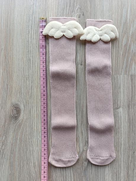 Dievčenské podkolienky s krídlami - 2 veľkosti, 