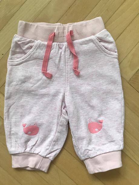 Tepláčiky s veľrybami 62/68, tchibo,68