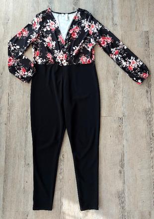 Kvetinový overal bodyflirt, bonprix,44