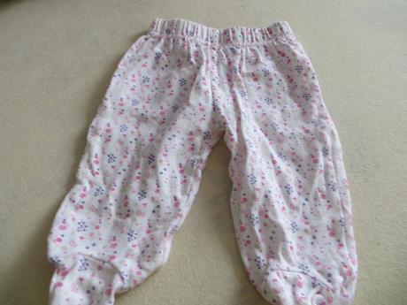 Kvetinkové bavlnené dupačkové tepláčiky, f&f,62