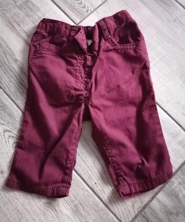 Bordové nohavice - 0-3 mesiace f&f, f&f,56