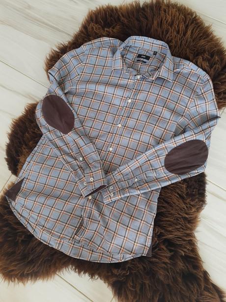 Pánska košeľa hugo boss so záplatami, hugo boss,42