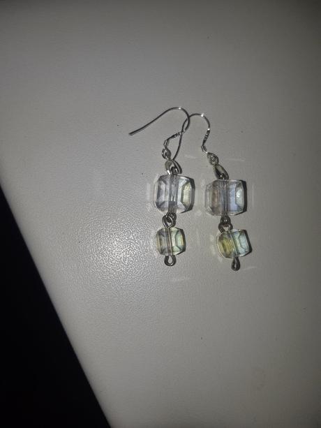 Náušnice so swarovski crystal ab  nové 5,90-3,50, 