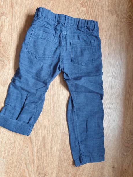 Ľanové nohavice, h&m,110