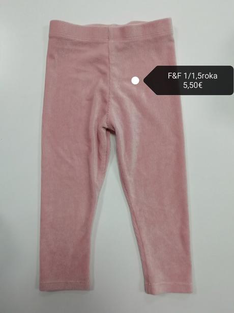 Velúrové vrúbkované legíny, f&f,86