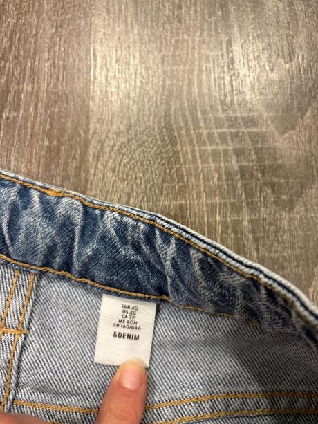 H&m štýlová riflová damska sukna xs-s, h&m,xs