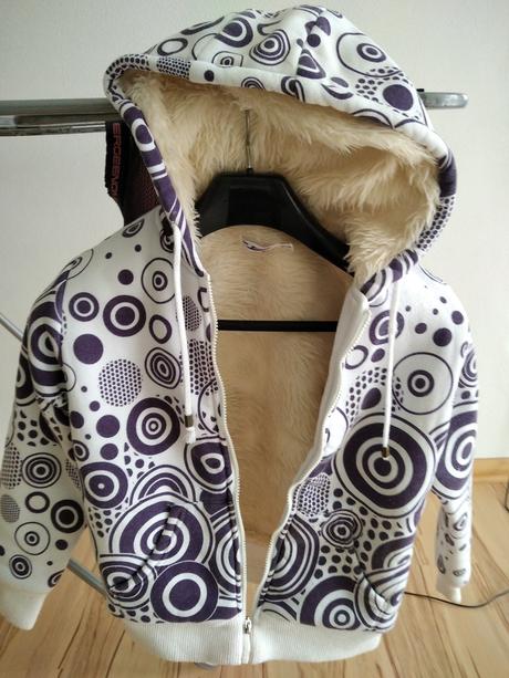 Mikina hrubá, huňatá, 158