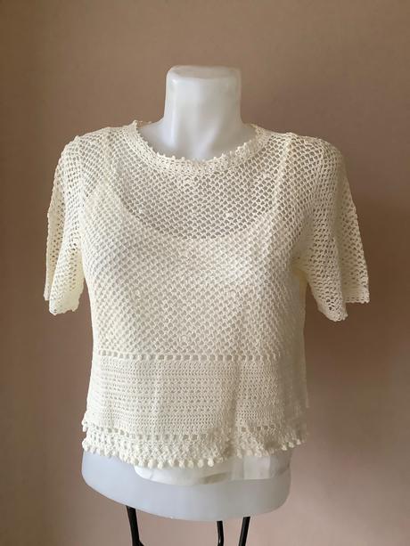 Haçkovane triçko/q5, laura ashley,m