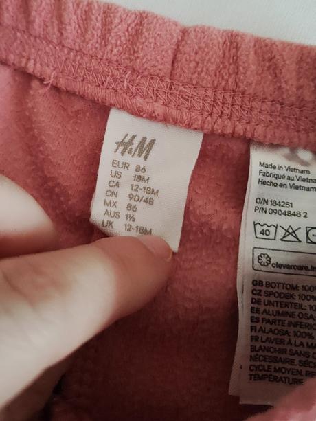 Tepláčiky teplé h&m, h&m,86