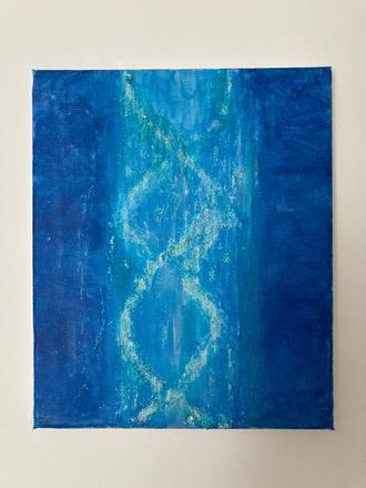 Abstraktný obraz na plátne, 