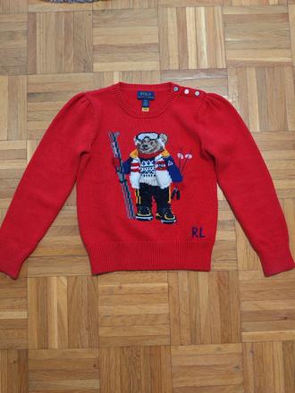 Ralph lauren bear originál luxusný sveter, ralph lauren,122