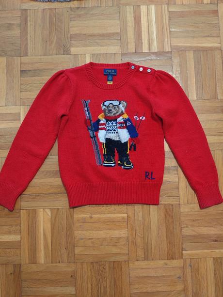 Ralph lauren bear originál luxusný sveter, ralph lauren,122