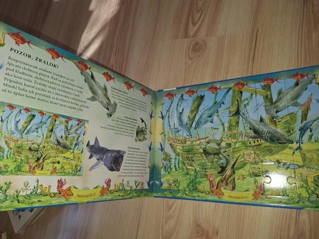 Kniha s puzzle morský svet, 