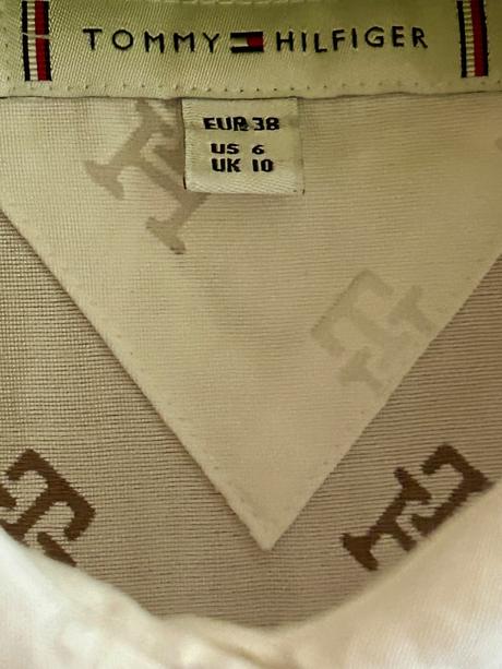 Biele šaty zn.tommy hilfiger č.38/40 so spodničkou, tommy hilfiger,l