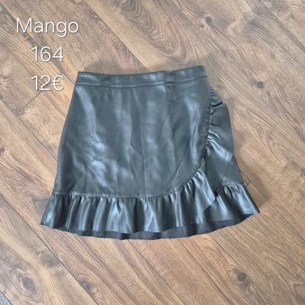Sukňa koženka, mango,164