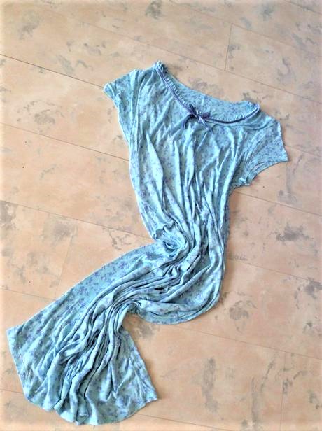 Jemná dlhá tenká nočná košielka m/l, l