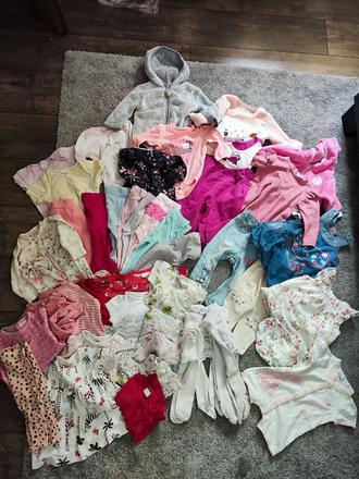 Balík oblečenia veľ 3-6m prechod a leto, 50–62