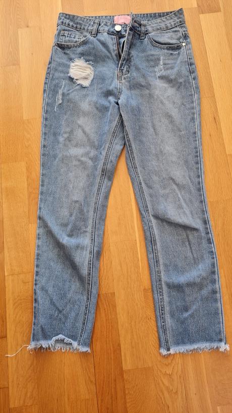 Rifle 36 strapcový koniec, denim,36