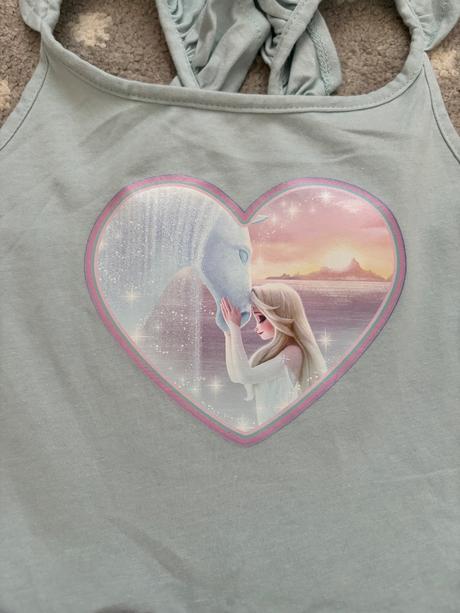 H&m - krásne dievčenské šaty s motívom elsy, h&m,122