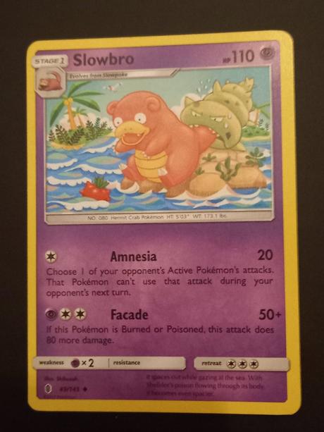 Pokémon karta slowbro 2017 49/145, 