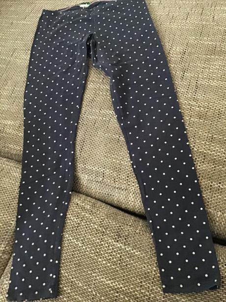 Bodkované nohavice, benetton,164